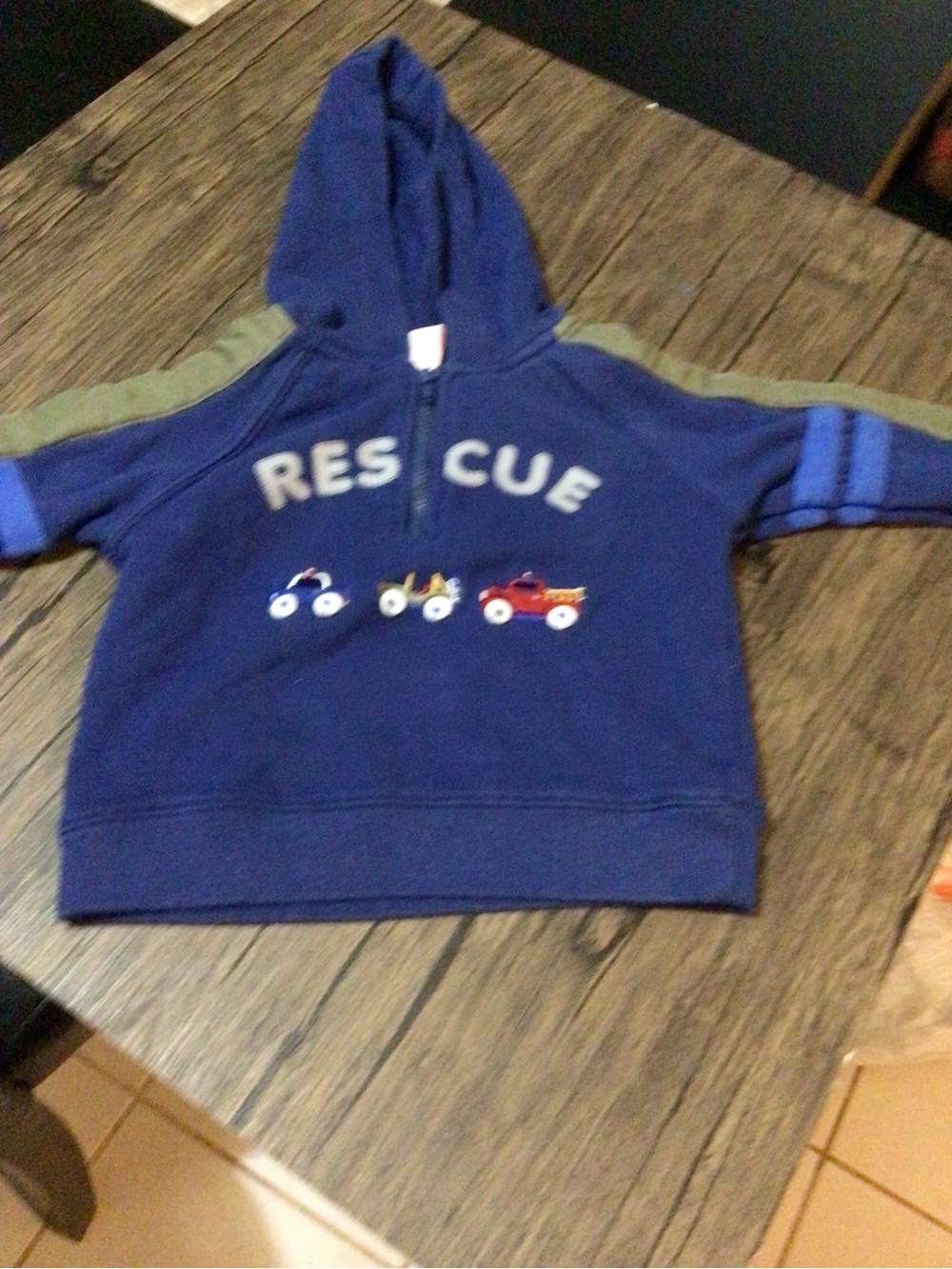 Rescue Navy Hooded Kids Pullover Sweatshirt